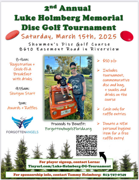 2nd Annual Luke Holmberg Memorial Disc Golf Tournament